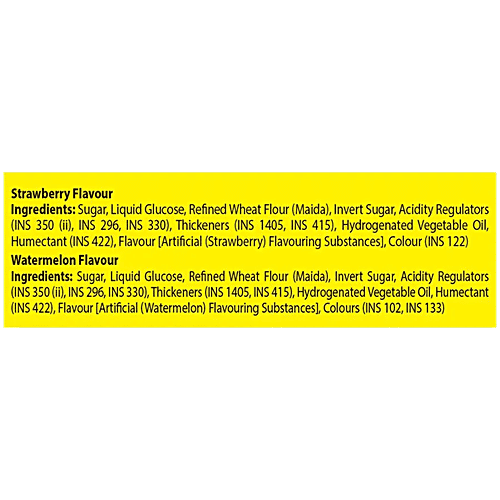 Chupa Chups Sour Belt - Mixed Fruit, 57.6 g x 2 + Tubes - Strawberry & Watermelon, 80g x 2, Combo 4 items