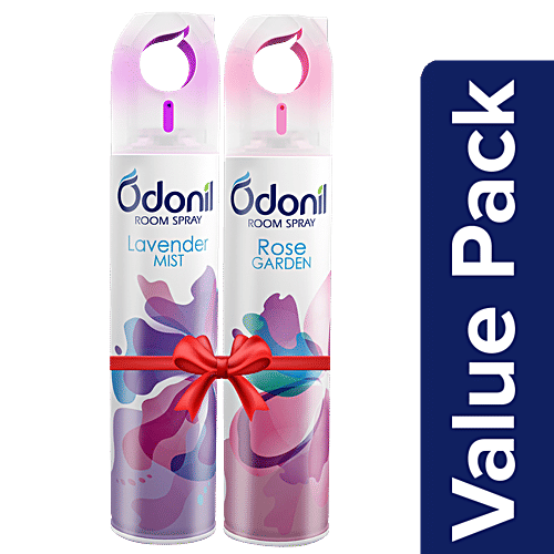 Buy Odonil Room Air Freshener Spray Lavender Mist + Rose Garden, each