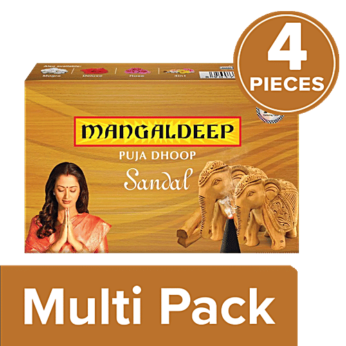 Mangaldeep Sandal Dhoop, 4 x 20 pcs Multipack 