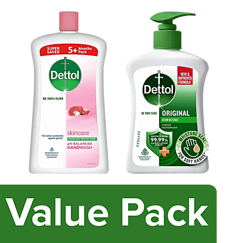 Buy Dettol Original Liquid Handwash, 200 ml + Skincare Moisturising