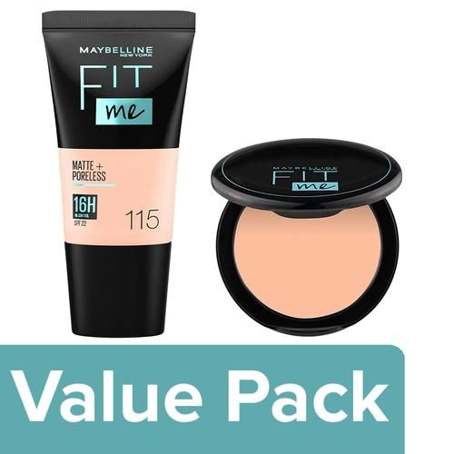 Buy Maybelline New York Fit Me Foundation Tube 115 + Fit Me Compact 115  Online at Best Price of Rs 374.39 - bigbasket