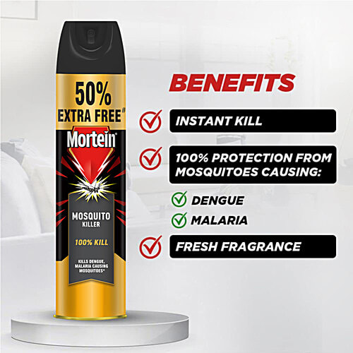 Mortein 2-In-1 Mosquito & Cockroach,600ml + Mosquito & Fly Killer Spray, 425ml, Combo 2 Items 