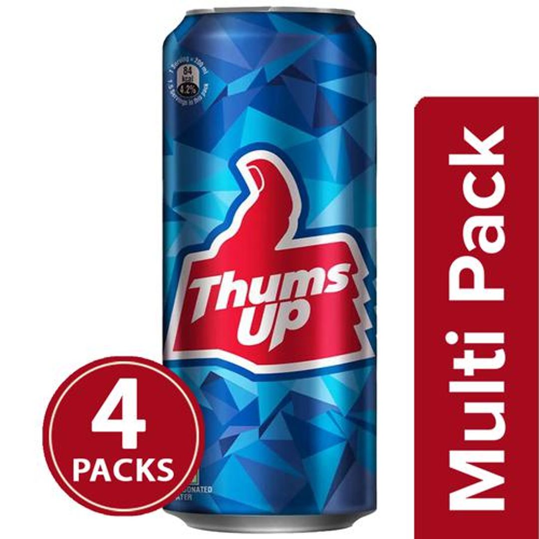 Thums Up Soft Drink, 4x300 ml Multipack