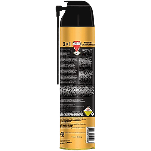Mortein 2-In-1 Mosquito & Cockroach Killer Spray - Lemon Fragrance, 3x600 ml (Multipack) 100% Kill