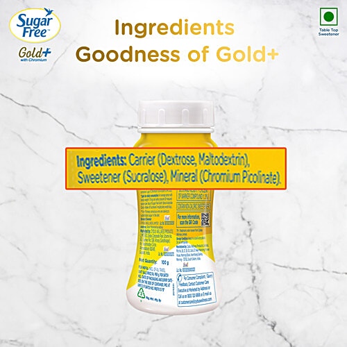 Sugar Free Gold+ Low Calorie Sweetener, 2 x 100 g (Multipack) Low Calorie Sugar Substitute, Indias No 1 Sweetener, With Low Calories