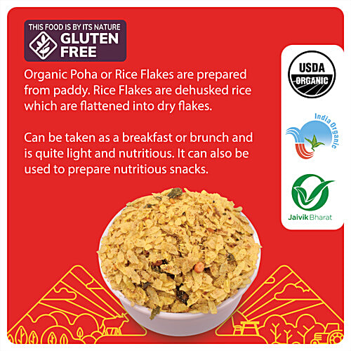 24 Mantra Organic Poha, 2x500 g Multipack 