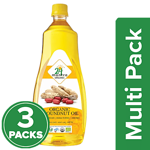 Buy 24 Mantra Organic Groundnut Oil Online at Best Price of Rs 1174.8