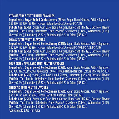 Chupa Chups Bubble Gum Filled Lollipop - Assorted Flavour, 2 x 96 g (16 pcs) 