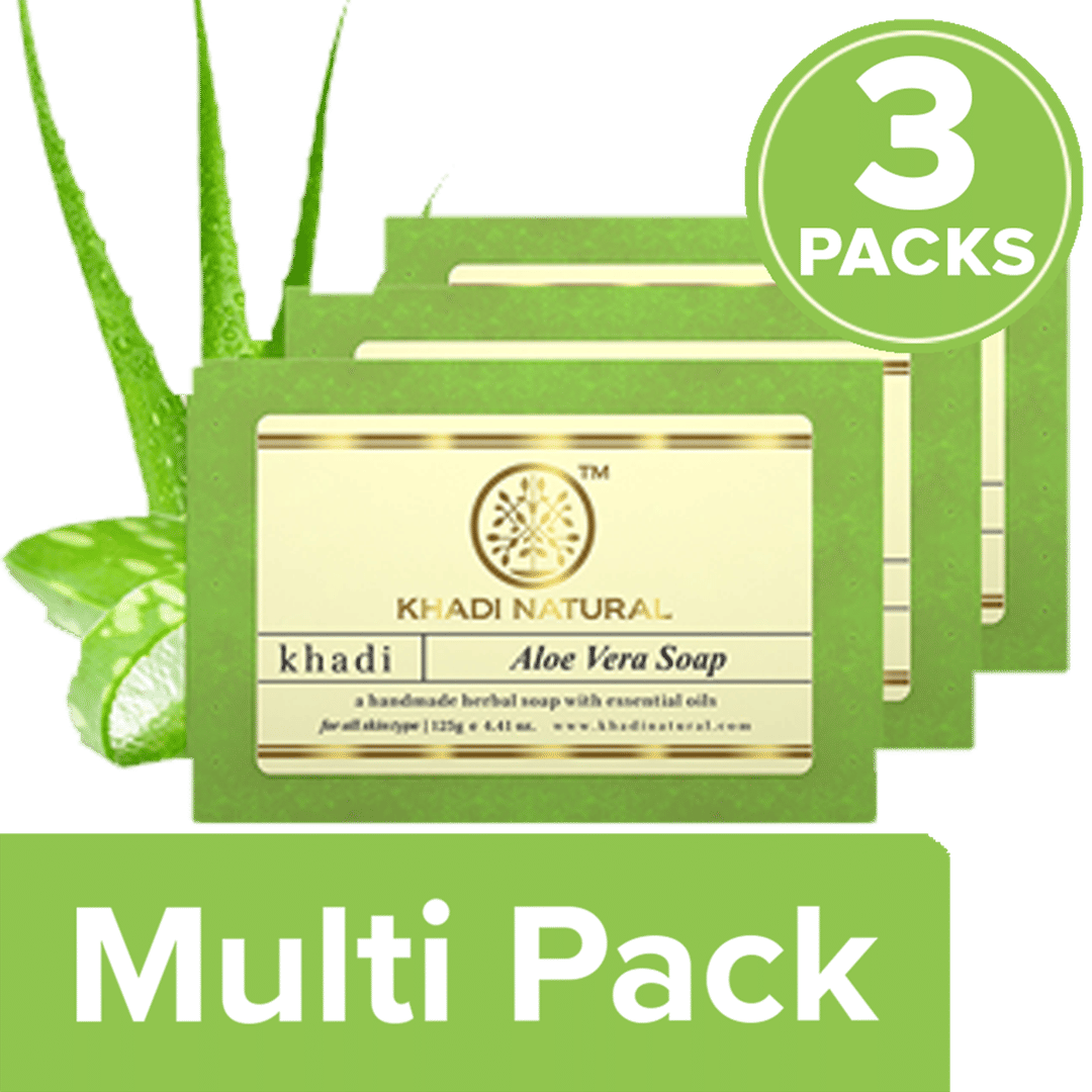 Buy Khadi Natural Aloe Vera Handmade Herbal Soap, For All Skin Types