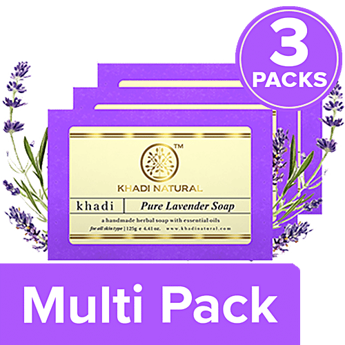Buy Khadi Natural Pure Lavender Handmade Herbal Soap Online at Best