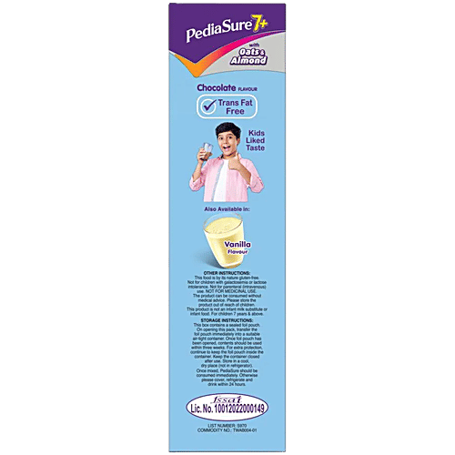 Pediasure 7+ Specialized Nutrition Drink Powder With Oats & Almonds - Chocolate Flavour, 2 x 400 g Multipack