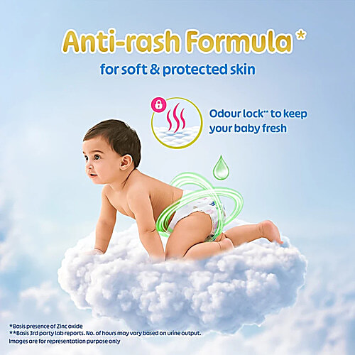 Little's Baby Diaper Pants - L, With Wetness Indicator & 12 Hours Absorption, 2x30 pcs Multipack 