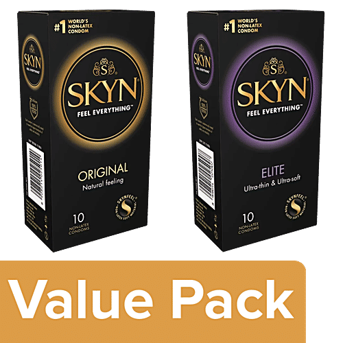 Buy SKYN Premium Condoms Original + Elite Premium Condoms Ultra