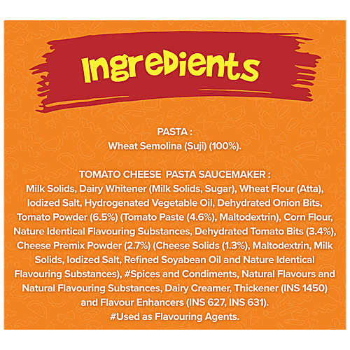 Sunfeast YiPPee! Tomato Cheese Pasta Treat, 3x70 g (Multipack) Made with Suji, Not Fried, No Maida, Rich in Protein