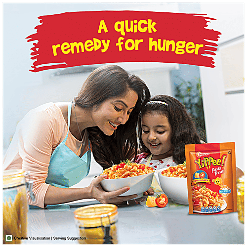 Sunfeast YiPPee! Tomato Cheese Pasta Treat, 3x70 g (Multipack) Made with Suji, Not Fried, No Maida, Rich in Protein