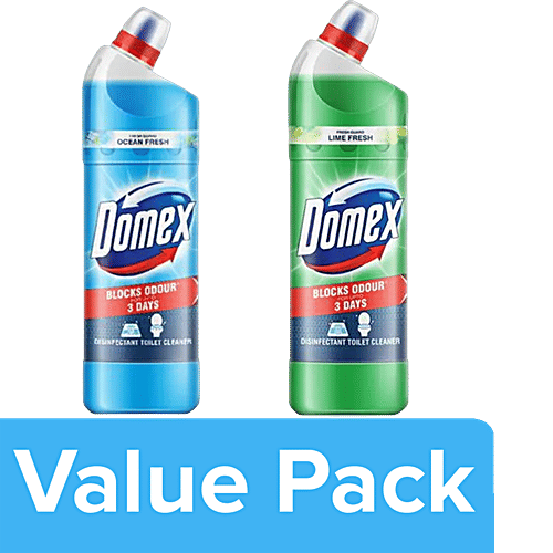Buy Domex Toilet Cleaner Fresh Guard, Ocean Fresh + Lime Fresh, Each