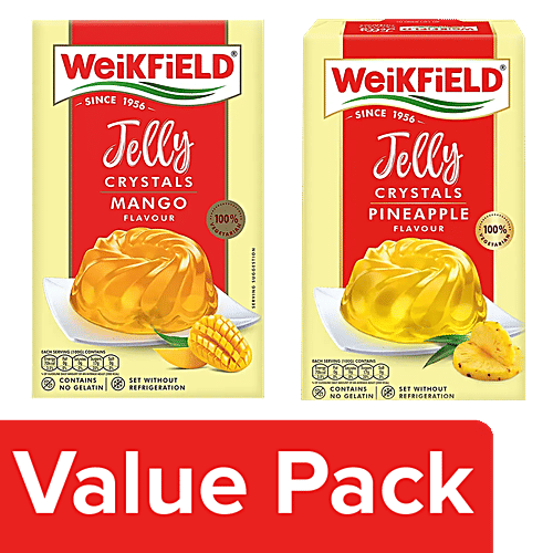 Buy Weikfield Jelly Mango + Jelly Crystals Pineapple Flavor, Each 90