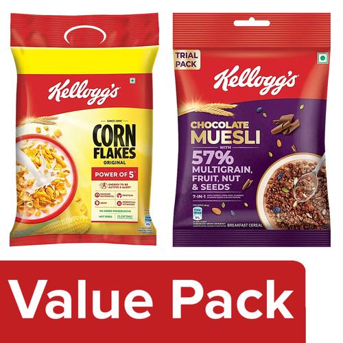 Buy Kelloggs Corn Flakes Original, 260 g + Chocolate Muesli Fruit