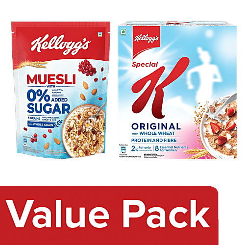 Buy Kelloggs Muesli With 0 Added Sugar, 500 g + Original Special K