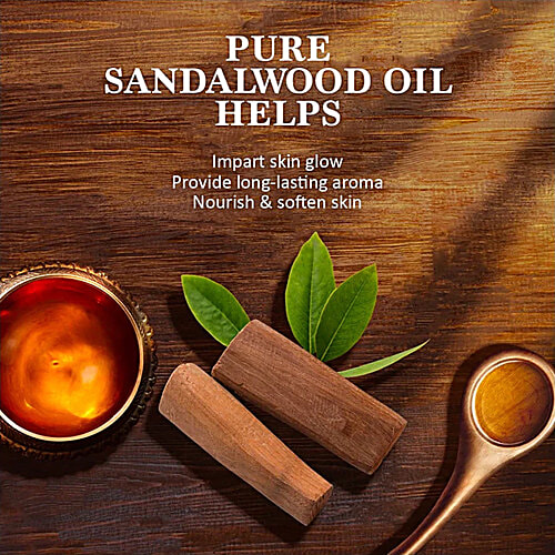 Himalaya Ayurveda Sandal Glow Soap - Nourishes & Softens Skin, Long Lasting Aroma, 8x125 g Multipack 