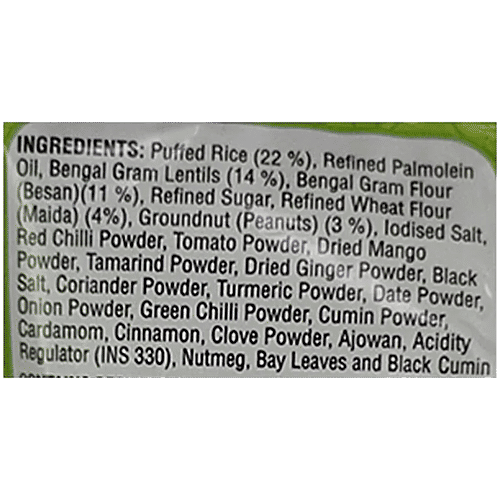 Haldiram's Instant Bhel - Spicy Blend Of Chick Peas, Lentils, Peanuts & Puff Rice, 3X44 g Multipack