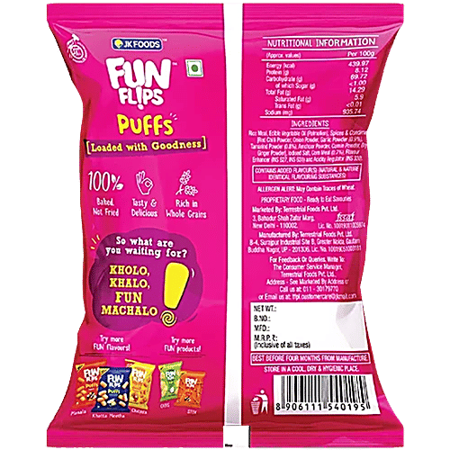 Fun Flips Puffs - Tango, Baked, 3X35 g Multipack