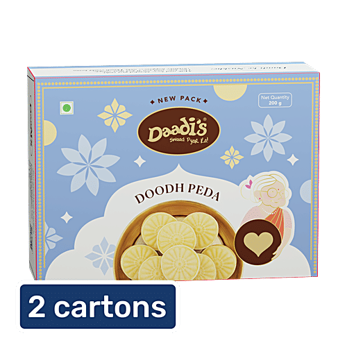 Daadi's Doodh Peda, 2x200 g Multipack 