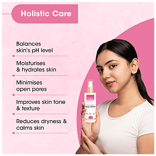 TAC - The Ayurveda Co. Pure Indian Rose Water, 2x100 ml Multipack 