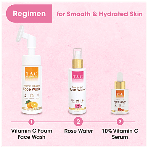 TAC - The Ayurveda Co. Pure Indian Rose Water, 2x100 ml Multipack 