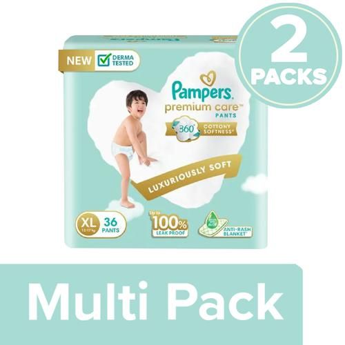 Buy Pampers Premium Care Diaper Pants - XL, 12-17 kg, Lotion with