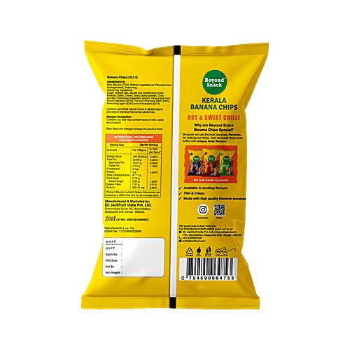 Beyond Snack Hot & Sweet Chilli Kerala Banana Chips, 2x75 g (Multipack) 