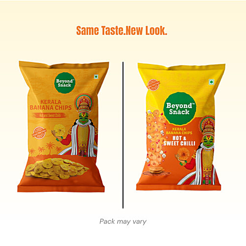Beyond Snack Hot & Sweet Chilli Kerala Banana Chips, 2x75 g (Multipack) 