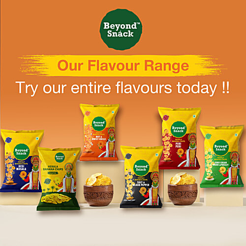 Beyond Snack Hot & Sweet Chilli Kerala Banana Chips, 2x75 g (Multipack) 