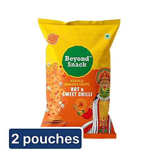 Beyond Snack Hot & Sweet Chilli Kerala Banana Chips, 2x75 g (Multipack) 