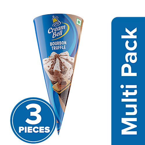 Buy Cream Bell Cone Ice Cream Bourbon Truffler, Rich & Creamy Online