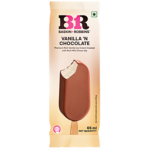 Baskin Robbins Ice Cream Bar - Vanilla & Chocolate, 3 x 65 ml Multipack