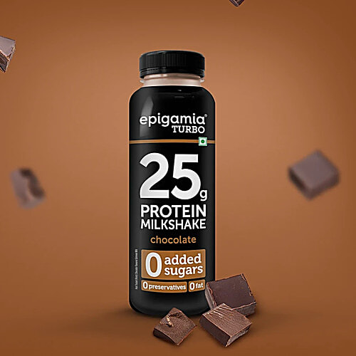 Epigamia Chocolate Turbo 25 g Protein Milkshake, 3 x 250 ml Multipack