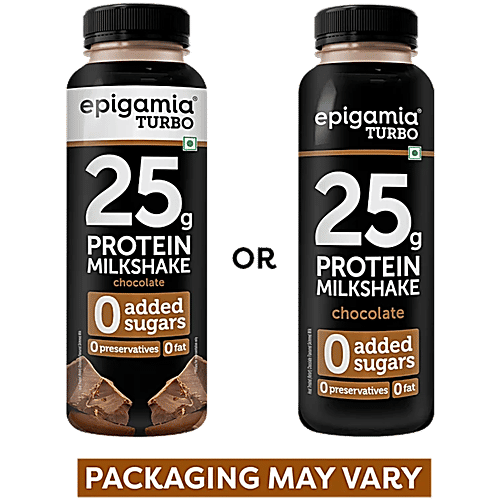 Epigamia Chocolate Turbo 25 g Protein Milkshake, 3 x 250 ml Multipack