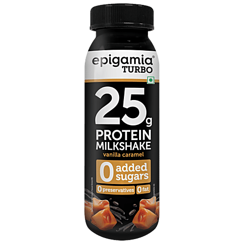 Epigamia Turbo Chocolate + Turbo Cookies & Cream + Turbo Vanilla Caramel , each 250 ml, Combo 3 Items