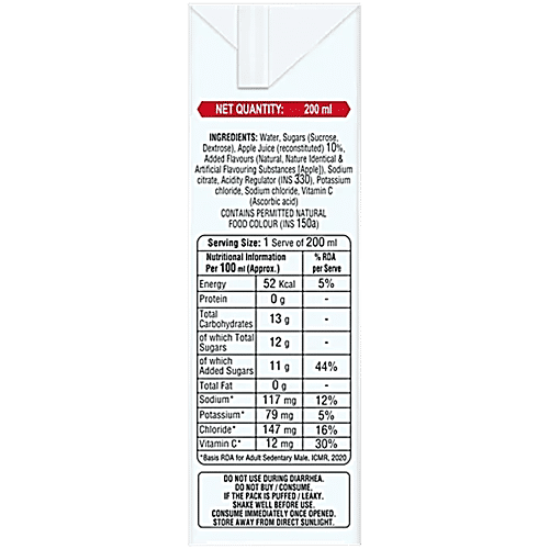 ORSL Apple Drink - With Electrolytes & Vitamin C, 200 ml X 2 Multipack
