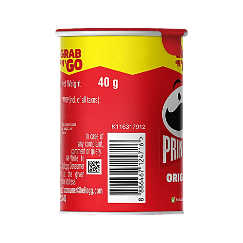 Pringles Potato Chips Original Flavour - Classic Salted, 2x40 g Multipack 