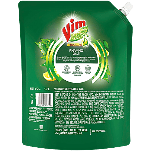 Vim ProClean Neem Dishwash Gel, 2x1.7 L (Multipack) 