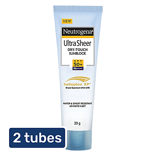 Neutrogena ultra-sheer-dry-touch-spf-50-sun-block 30 ml Tube, 2x30 ml Multipack