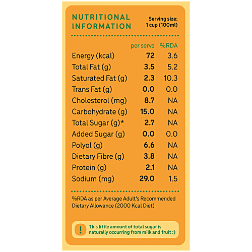 Go Zero Zero Sugar Range Mad Over Mango Ice Cream, 4 x 100 ml Multipack 