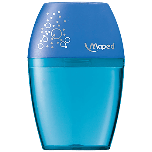 Maped Sharpener - Shaker Blister, Single Hole, Flow Pack, 4 x 1 pc Multipack