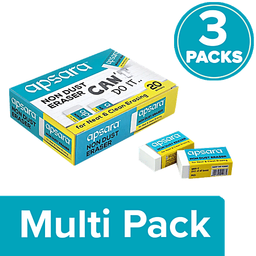 Buy Apsara Non Dust Eraser NonToxic, Dust Free Online at Best Price