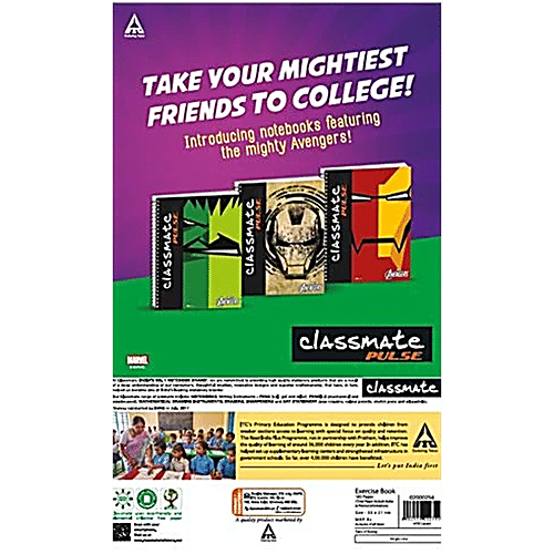 Classmate Notebook - Ruled, Single Line, 330 mm x 210 mm, Long, 160 Pages, 3 x 1 pc Multipack 