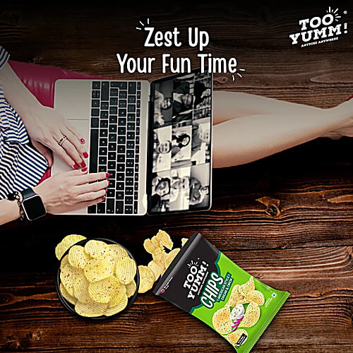 Too Yumm! American Style Cream & Onion Potato Chips, 2 x 84 g Multipack 