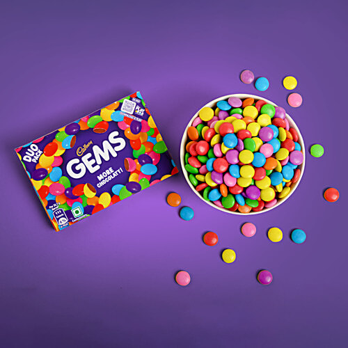 Cadbury Gems Chocolate Pack, 2x24.97 g (Multipack)