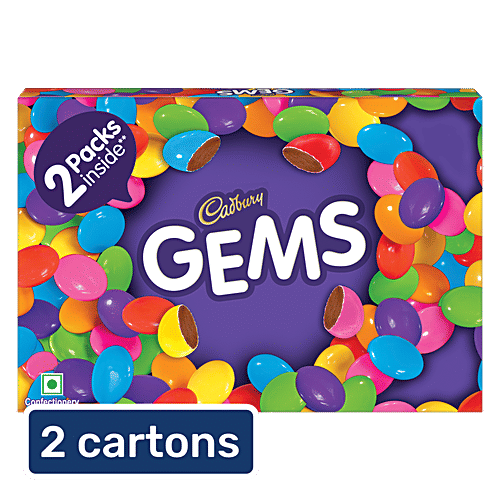 Cadbury Gems Chocolate Pack, 2x24.97 g (Multipack)